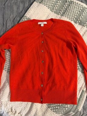 Women’s Lily Pulitzer button up orange sweater